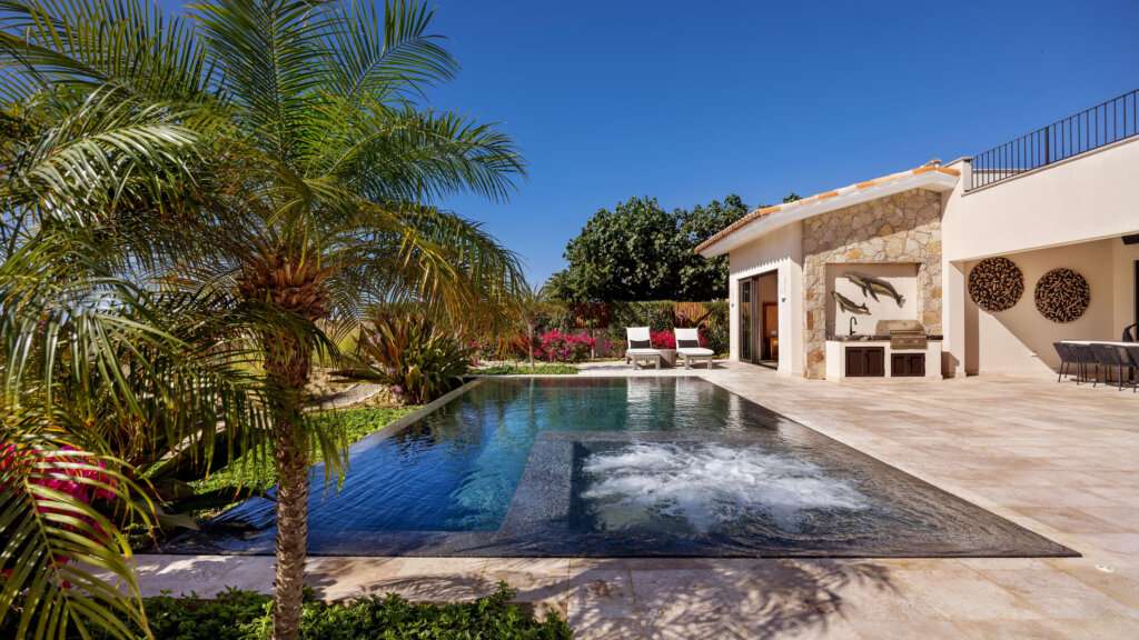 Cabo Luxury Section 10- El Parque Discover this exceptional new residence perfectly situated within the sought-after El Parque neighborhood of Querencia. Ideally located just a short walk from the clubhouse, this home offers the best of convenience and community living.Enjoy a large green space directly in front of the property, ideal for families with children or pets to play and explore. The setting captures beautiful golf course, mountain, and ocean for sale