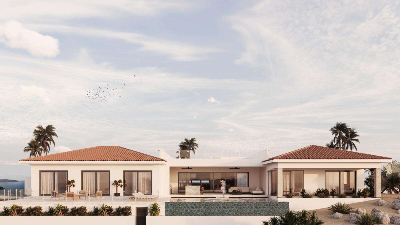 Cabo Luxury El Altillo Casa Nirvana - Pre-Construction in Puerto Los Cabos Golf Club - Estimated Completion November 2026This single-level contemporary residence offers 5 bedrooms, 5.5 baths, TV room, 2-car garage, and covered terrace with BBQ. Designed with Wolf/Sub-Zero appliances, pool, spa, and roof deck with fire pit, Casa Nirvana blends modern comfort with resort-style living. Enjoy 4,413 sq ft of air-conditioned interiors and 9,083 sq ft total construction. Panoramic mountain and golf – L64 Mision de San Felipe, San Jose del Cabo, BS