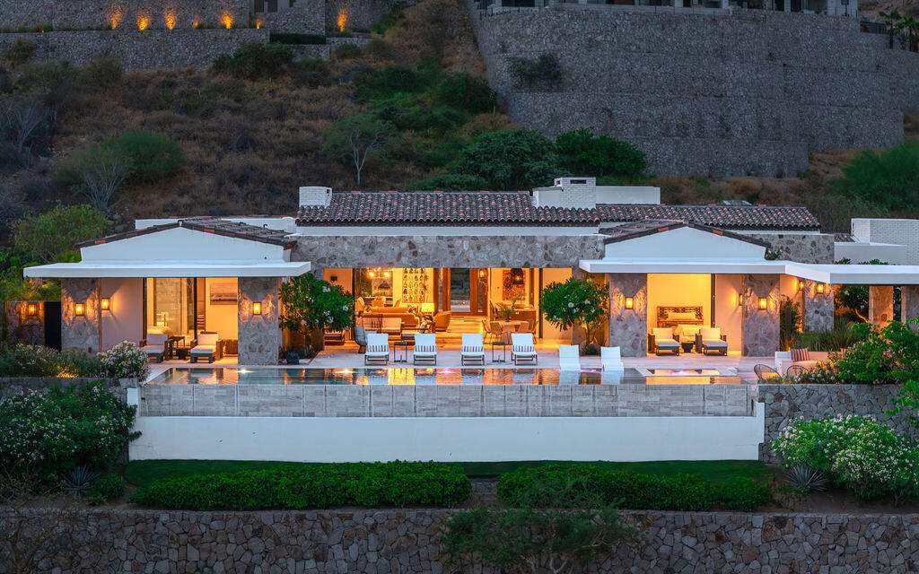 Cabo Luxury Section 16- Laderas Perched high within the exclusive gates of Querencia and uniquely situated on 1 and 1/2 lots, Laderas 13 is a stunning custom residence that perfectly blends timeless architecture, privacy, and breathtaking Sea of Cortez – 2-C Cerro del Vigia, Cabo San Lucas, BS